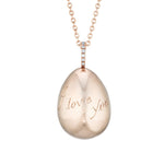 Fabergé Jewelry - Simple I Love You Rose Gold Pendant | Manfredi Jewels