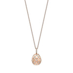 Fabergé Jewelry - Treillage Diamond Rose Gold Matt Pendant | Manfredi Jewels