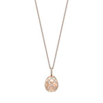 Fabergé Jewelry - Treillage Diamond Rose Gold Matt Pendant | Manfredi Jewels