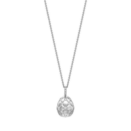 Fabergé Jewelry - Treillage Diamond White Gold Pendant | Manfredi Jewels