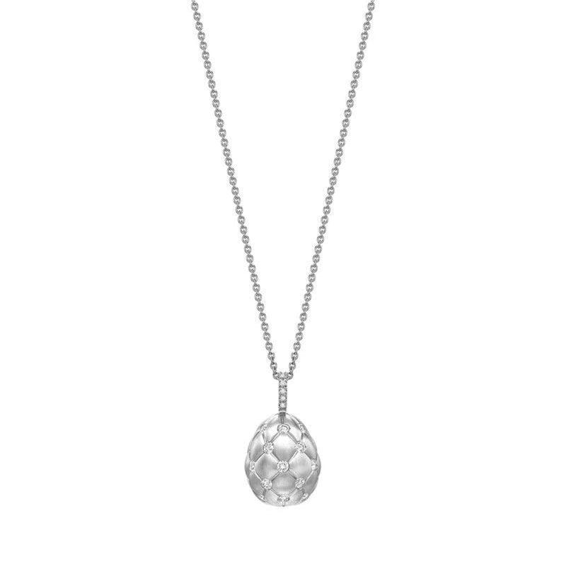 Fabergé Jewelry - Treillage Diamond White Gold Pendant | Manfredi Jewels