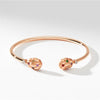Fabergé Jewelry - Treillage Multi - Coloured Rose Gold Open - Set Bangle | Manfredi Jewels