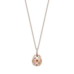 Fabergé Jewelry - Treillage Multi - coloured Rose Gold Pendant | Manfredi Jewels