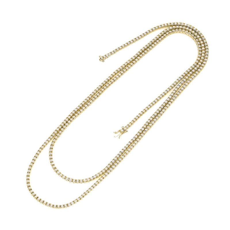 Facet Barcelona Jewelry - All the way long tennis necklace | Manfredi Jewels