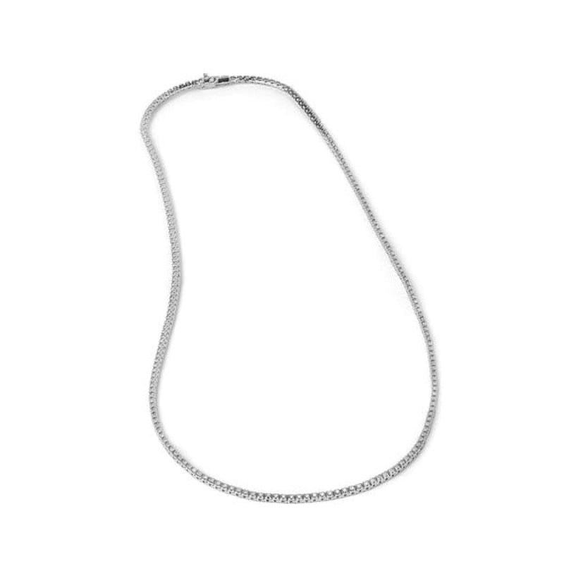 Facet Barcelona Jewelry - White Gold Tennis Necklace | Manfredi Jewels