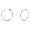 First Image Design Corp Jewelry - 14KT WHITE GOLD INSIDE OUT HOOP EARRINGS SET WITH DIAMONDS | Manfredi Jewels