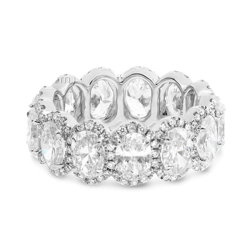 First Image Design Corp Jewelry - Platinum Diamond Full Eternity Ring | Manfredi Jewels