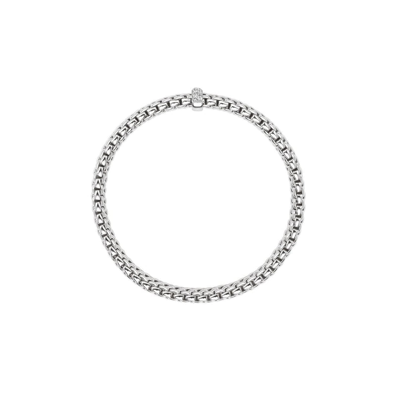 Fope Jewelry - 18k WHITE GOLD VENDOME FLEX IT BRACELET | Manfredi Jewels