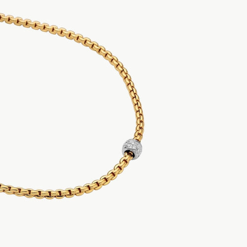 Fope Jewelry - 18K YELLOW GOLD PAVE DIAMOND NECKLACE. EKA | Manfredi Jewels