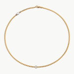 Fope Jewelry - 18K YELLOW GOLD PAVE DIAMOND NECKLACE. EKA | Manfredi Jewels