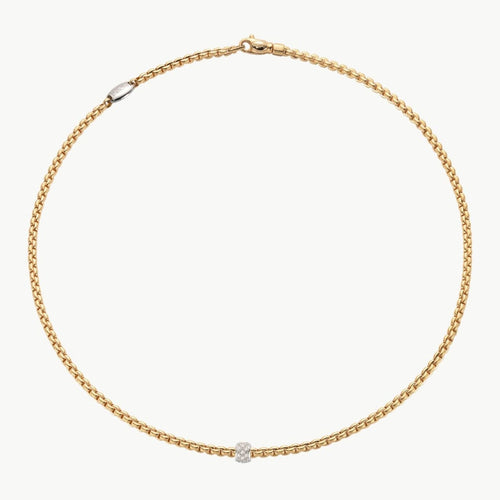 Fope Jewelry - 18K YELLOW GOLD PAVE DIAMOND NECKLACE. EKA | Manfredi Jewels