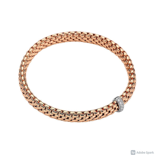 Fope Jewelry - 18KT ROSE & WHITE GOLD VENDOME BRACELET | Manfredi Jewels