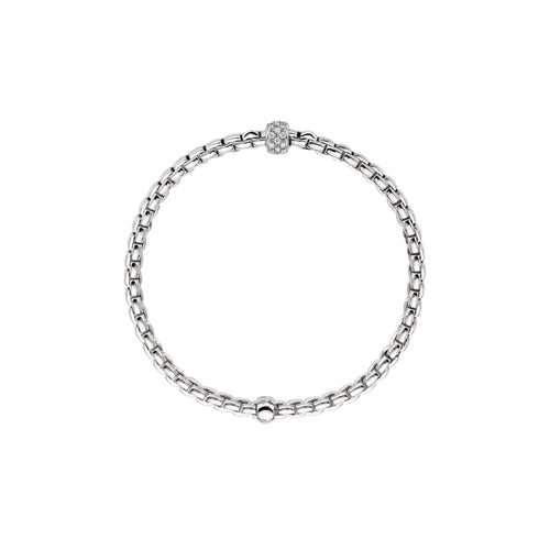 Fope Jewelry - 18KT WHITE GOLD EKA BRACELET SET DIAMONDS | Manfredi Jewels