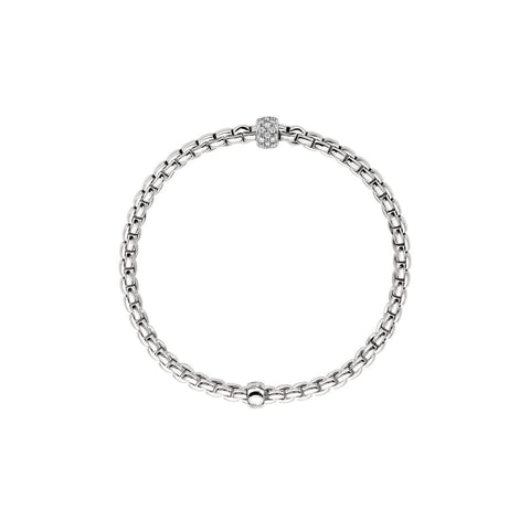 18KT WHITE GOLD EKA FLEX IT BRACELET SET WITH DIAMONDS