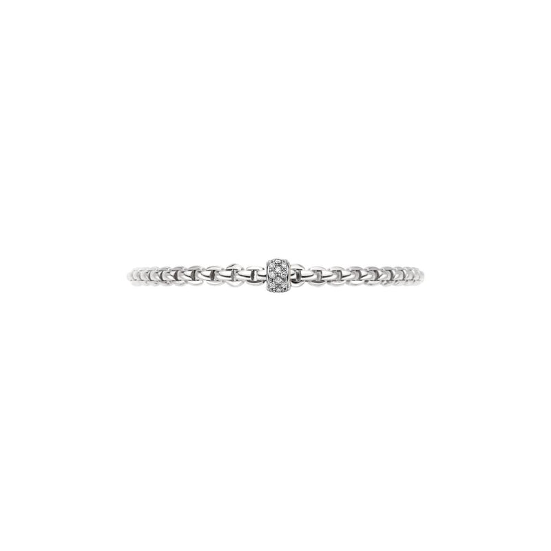 Fope Jewelry - 18KT WHITE GOLD EKA FLEX IT BRACELET SET WITH DIAMONDS | Manfredi Jewels