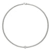 Fope Jewelry - 18KT WHITE GOLD SOLO NECKLKACE SET WITH 0.29CTS OF DIAMONDS | Manfredi Jewels