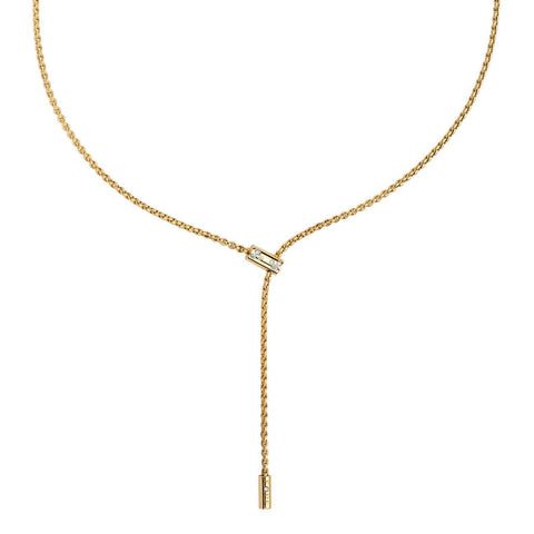 18KT YELLOW GOLD ARIA LARIAT NECKLACE S