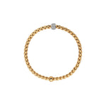 Fope Jewelry - 18KT YELLOW GOLD EKA BRACELET SET WITH DIAMONDS | Manfredi Jewels