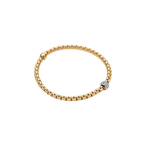 Fope Jewelry - 18KT YELLOW GOLD EKA BRACELET SET WITH DIAMONDS | Manfredi Jewels