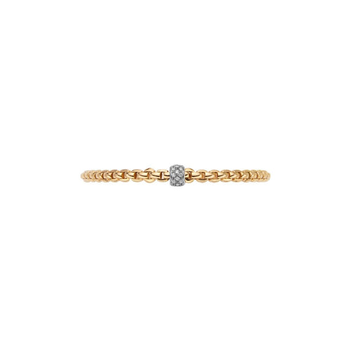 Fope Jewelry - 18KT YELLOW & WHITE GOLD EKA FLEX IT BRACELET SET WITH DIAMONDS | Manfredi Jewels