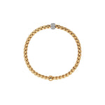 Fope Jewelry - 18KT YELLOW & WHITE GOLD EKA FLEX IT BRACELET SET WITH DIAMONDS | Manfredi Jewels