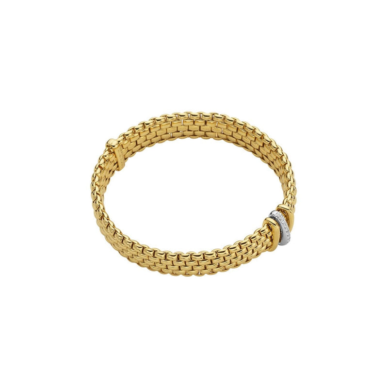 Fope Jewelry - 18KT YELLOW & WHITE GOLD PANORAMA BRACELET | Manfredi Jewels