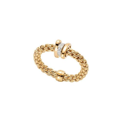 Fope Jewelry - 18KT YELLOW & WHITE GOLD PRIMA FLEXIT RING | Manfredi Jewels