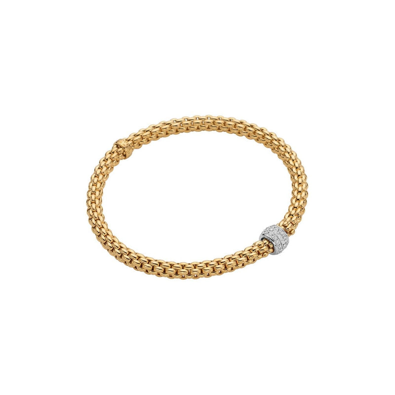 Fope Jewelry - 18KT YELLOW & WHITE GOLD SOLO BRACELET | Manfredi Jewels