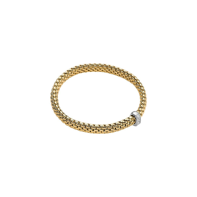 Fope Jewelry - 18KT YELLOW & WHITE GOLD VENDOME BRACELET | Manfredi Jewels