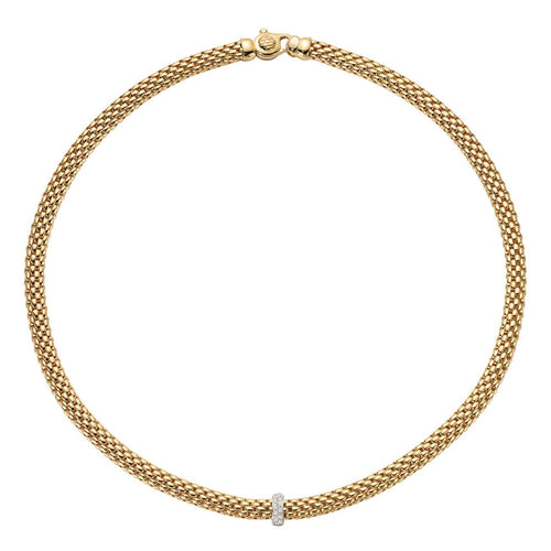 Fope Jewelry - 18KT YELLOW & WHITE GOLD VENDOME NECKLACE | Manfredi Jewels