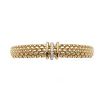 Fope Jewelry - PANORAMA 18K YELLOW GOLD FLEX IT BRACELET SET WITH DIAMONDS | Manfredi Jewels