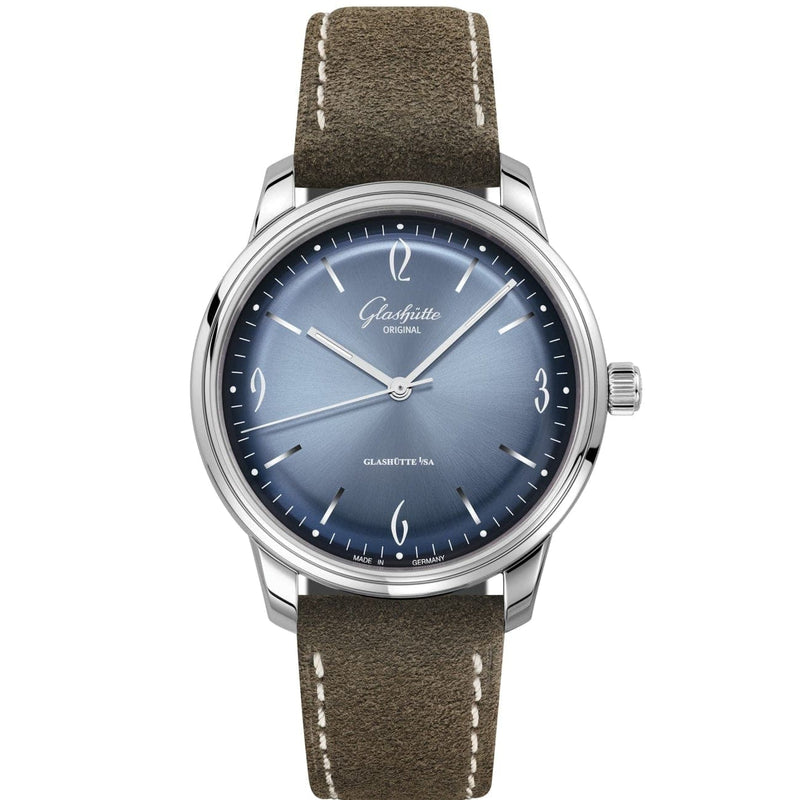 Glashütte Original Watches - VINTAGE COLLECTION SIXTIES COOL CLASSIC IN GLACIER BLUE | Manfredi Jewels