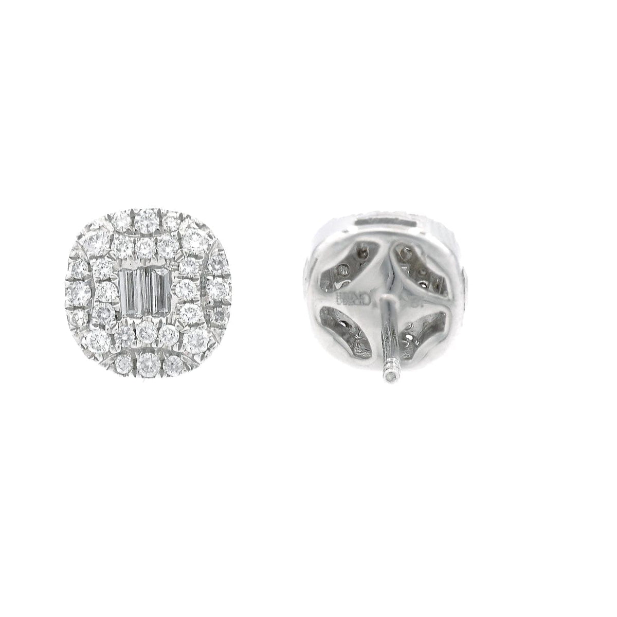 Gregg Ruth Jewelry - Gregg Ruth.53 Carat 18K White Gold Diamond Earrings | Manfredi Jewels