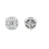 Gregg Ruth Jewelry - .53 Carat 18K White Gold Diamond Earrings | Manfredi Jewels