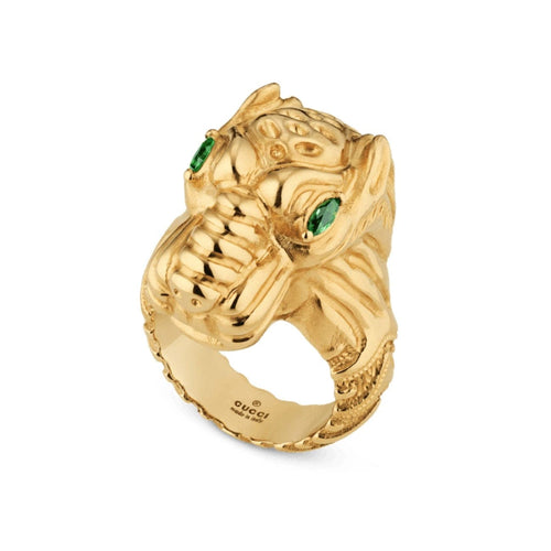 Gucci Jewelry - Dionysus 24Mm Tsavorite Ring Ybc502475001013 Yg Jewl | Manfredi Jewels