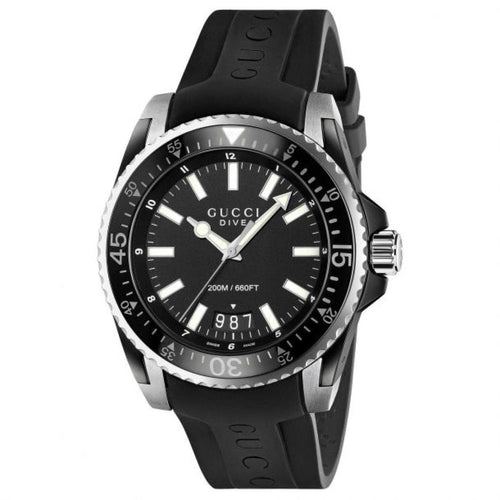 Gucci Watches - DIVE BLACK DIAL WATCH | Manfredi Jewels