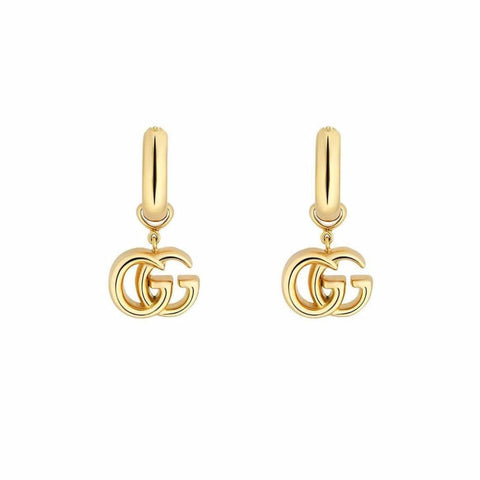 Gucci Gg Running 18Ct Yellow Gold Earrings