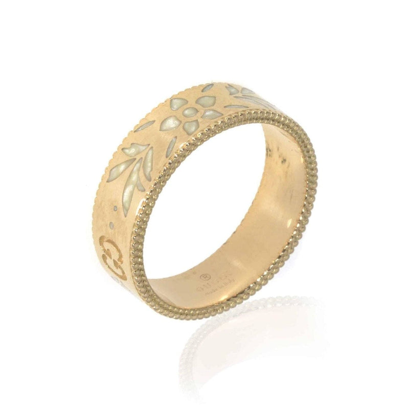 Gucci Jewelry - Icon 18K Yellow Gold And Enamel Band | Manfredi Jewels