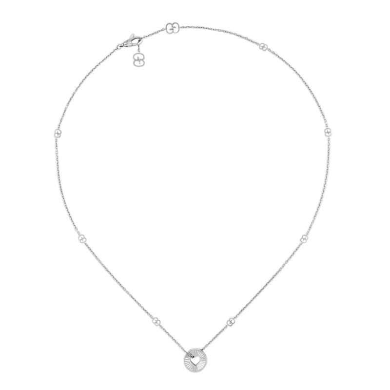 Gucci Jewelry - Icon Heart 18K White Gold Necklace | Manfredi Jewels