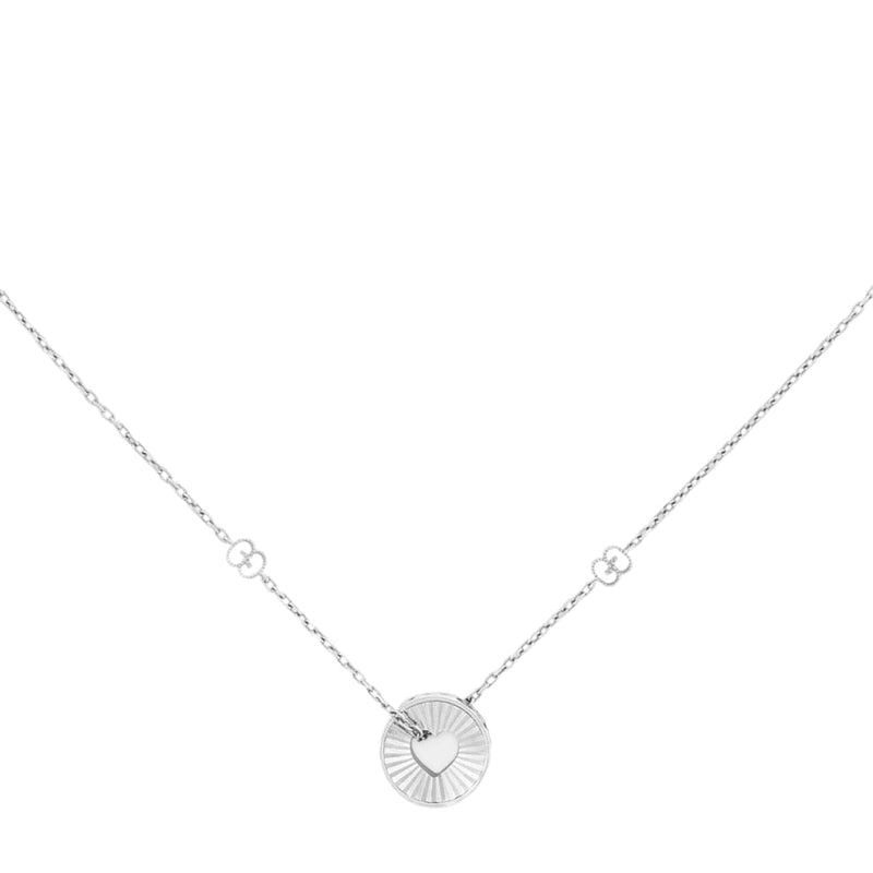 Gucci Jewelry - Icon Heart 18K White Gold Necklace | Manfredi Jewels