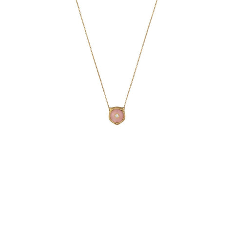 Gucci Le Marché Des Merveilles Pink Opals And Diamonds Necklace