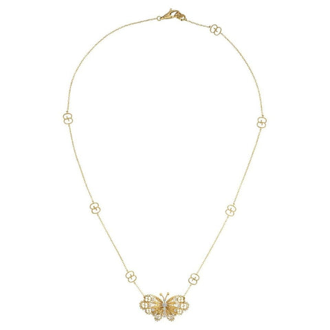 Le Marche’ Des Merveilles Yellow Gold and Diamond Necklace