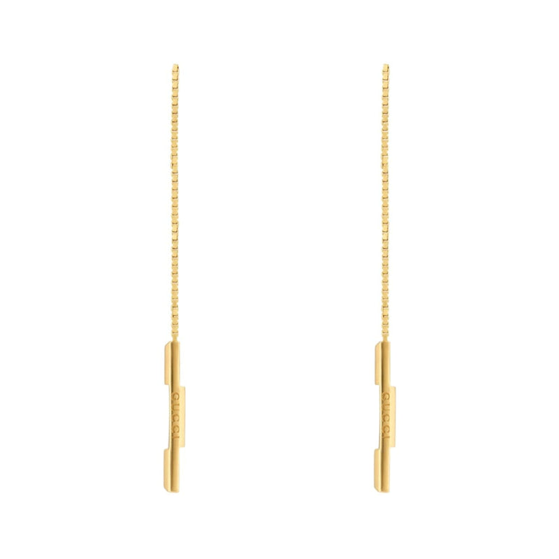 Gucci Jewelry - Link To Love 18K Yellow Gold Chain Earrings | Manfredi Jewels