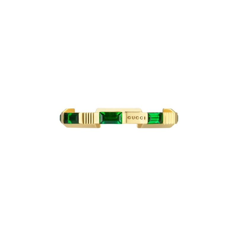 Gucci Jewelry - Link To Love 18K Yellow Gold Tourmaline Ring | Manfredi Jewels