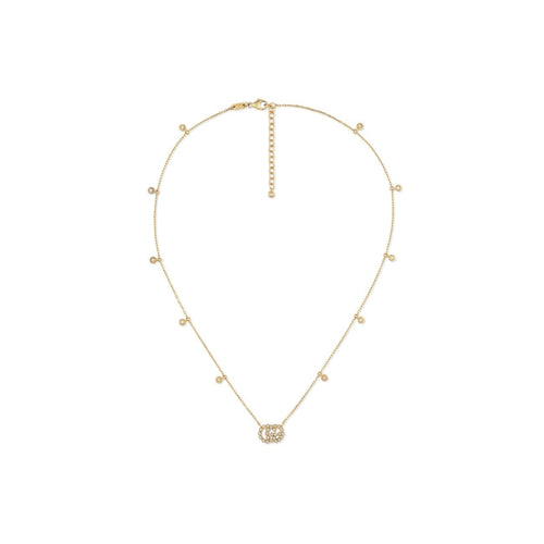 Gucci Jewelry - Running Diamond Gg Pendant Ybb48162400100U | Manfredi Jewels