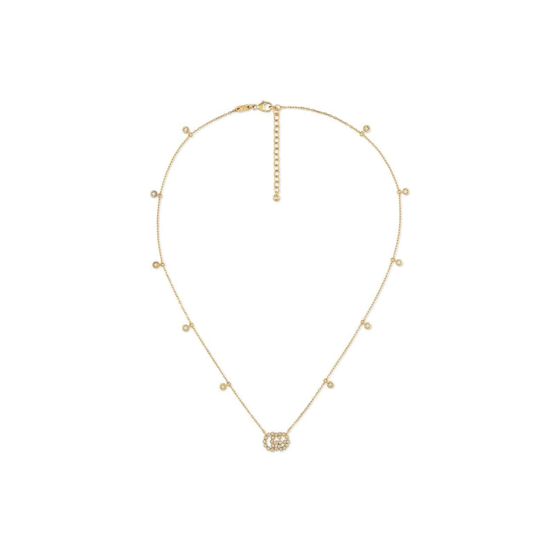 Gucci Jewelry - Running Diamond Gg Pendant Ybb48162400100U | Manfredi Jewels