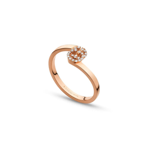 Gucci Jewelry - RUNNING GG DIAM STACK ROSE GOLD RING | Manfredi Jewels