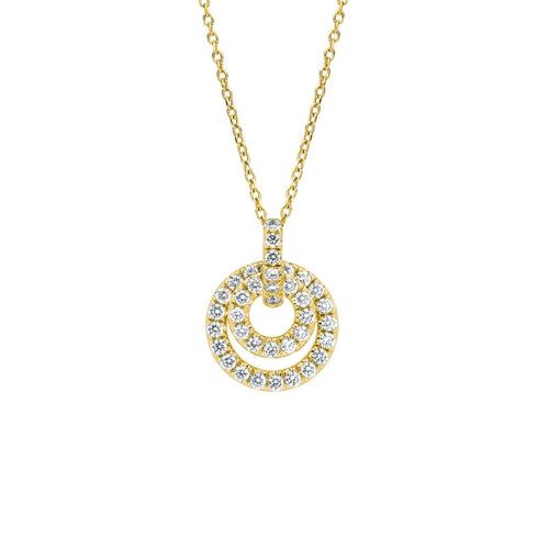 Gumuchian Jewelry - 18Kt Yellow Gold Moon Phase Pendant | Manfredi Jewels