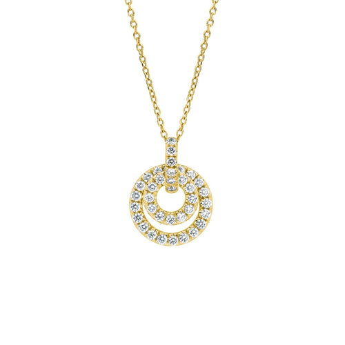 Gumuchian Jewelry - 18Kt Yellow Gold Moon Phase Pendant | Manfredi Jewels