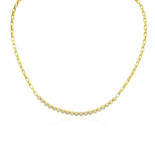 Gumuchian Jewelry - 18KT Yellow Gold Moonlight 16’ Necklace | Manfredi Jewels